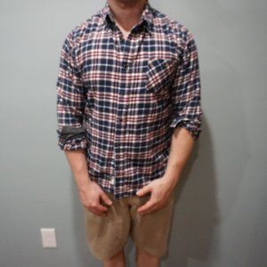 Flannel Striped Button Down